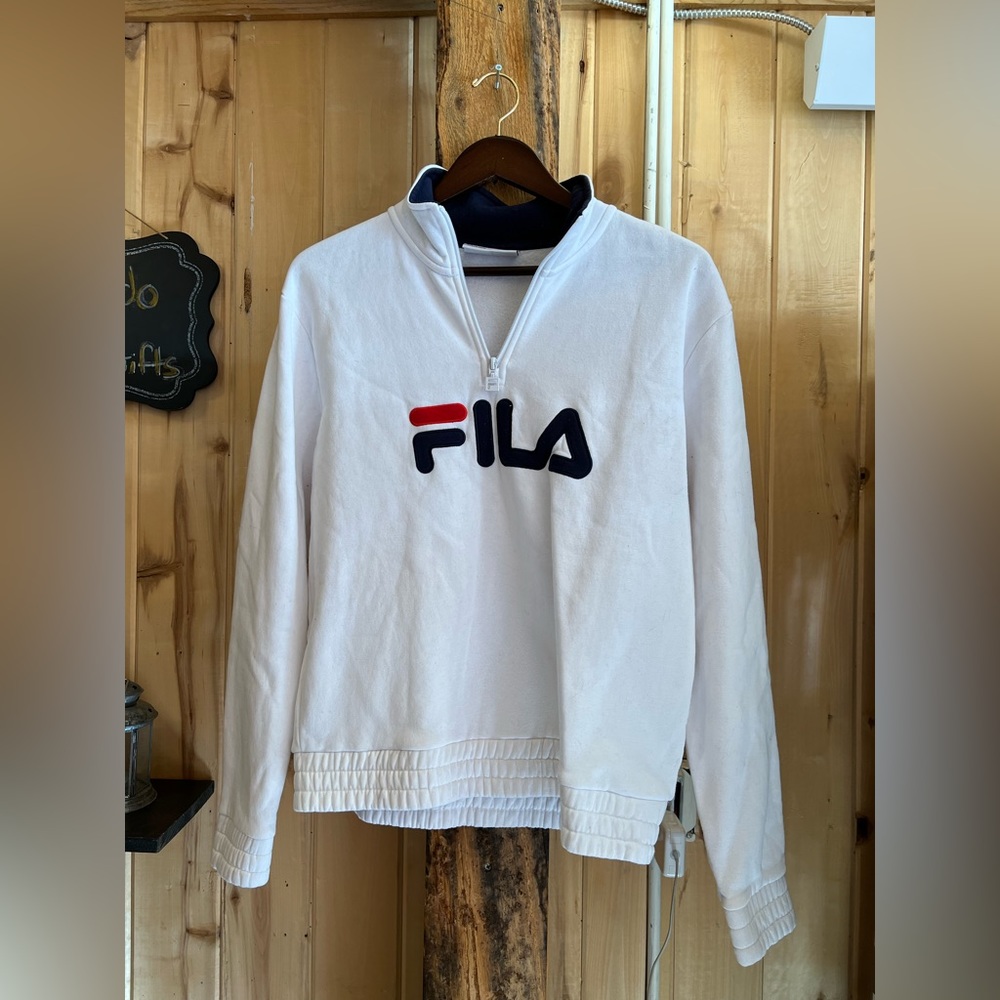 Sporty FILA White Hoodie